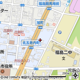 マルコ株式会社　福島店周辺の地図