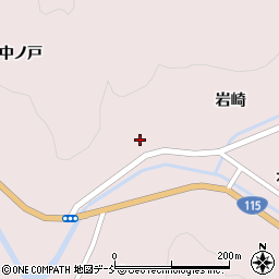 福島県伊達市霊山町石田（岩崎前）周辺の地図