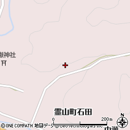 福島県伊達市霊山町石田下屋敷55周辺の地図