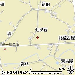 福島県福島市上野寺七ツ石周辺の地図