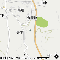 福島県福島市山口寺屋敷周辺の地図