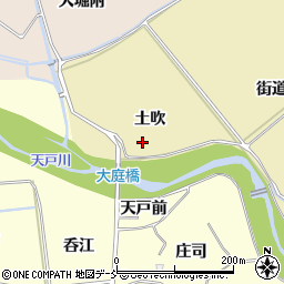 福島県福島市上野寺土吹周辺の地図