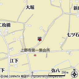 福島県福島市上野寺堤周辺の地図