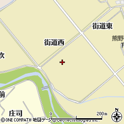 福島県福島市上野寺街道西周辺の地図