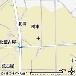 福島県福島市上野寺橋本周辺の地図