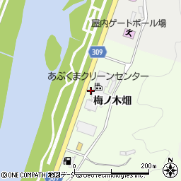 福島県福島市渡利梅ノ木畑周辺の地図