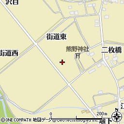 福島県福島市上野寺街道東周辺の地図
