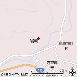 福島県伊達市霊山町石田岩崎3周辺の地図