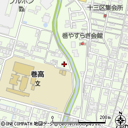 新潟県新潟市西蒲区巻乙395周辺の地図