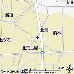 福島県福島市上野寺北浦周辺の地図