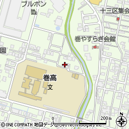 新潟県新潟市西蒲区巻乙382周辺の地図