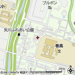 新潟県新潟市西蒲区巻乙306周辺の地図