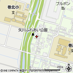 新潟県新潟市西蒲区巻乙329周辺の地図
