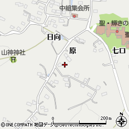 福島県福島市山口原周辺の地図