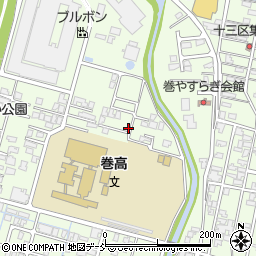 新潟県新潟市西蒲区巻乙366-9周辺の地図