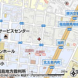 福島県福島市旭町4-24周辺の地図