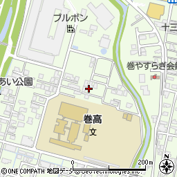 新潟県新潟市西蒲区巻乙366-1周辺の地図