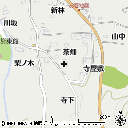 福島県福島市山口茶畑周辺の地図