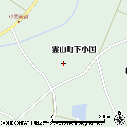 福島県伊達市霊山町下小国台周辺の地図