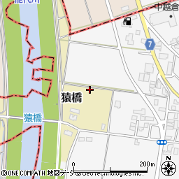 新潟県五泉市猿橋周辺の地図