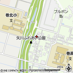 新潟県新潟市西蒲区巻乙332周辺の地図