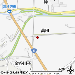 福島県相馬市日下石高田周辺の地図