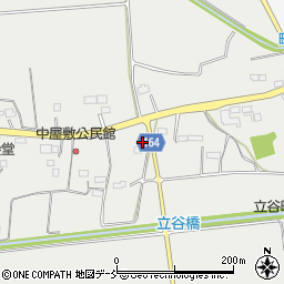福島県相馬市立谷中屋敷周辺の地図