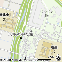 新潟県新潟市西蒲区巻乙343周辺の地図