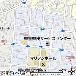 福島県弁護士会福島支部周辺の地図