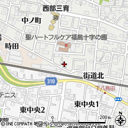 福島県福島市野田町台20周辺の地図