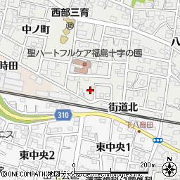 福島県福島市野田町台18周辺の地図