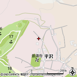 新潟県新潟市西蒲区平沢周辺の地図