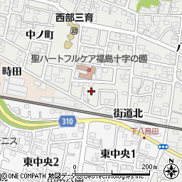 福島県福島市野田町台22周辺の地図