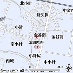 福島県福島市笹木野金谷南9-7周辺の地図