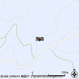 福島県伊達市保原町富沢（黒森）周辺の地図