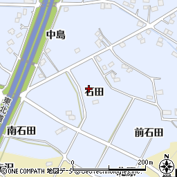福島県福島市笹木野（石田）周辺の地図