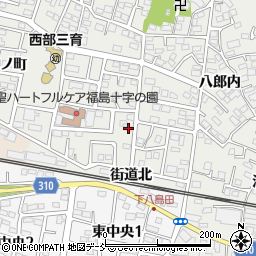 福島県福島市野田町台38周辺の地図