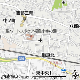 福島県福島市野田町台64周辺の地図