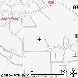 福島県福島市在庭坂山中周辺の地図