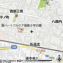 福島県福島市野田町台42周辺の地図