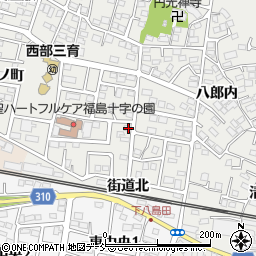 福島県福島市野田町台45周辺の地図