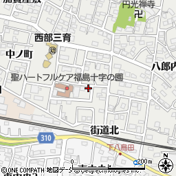福島県福島市野田町台62周辺の地図
