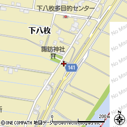 新潟県新潟市南区下八枚989周辺の地図
