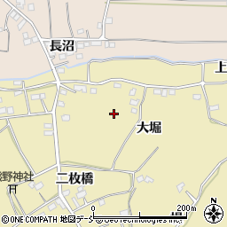 福島県福島市上野寺大堀周辺の地図