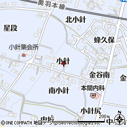 福島県福島市笹木野小針12周辺の地図