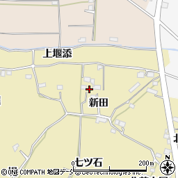 福島県福島市上野寺新田周辺の地図