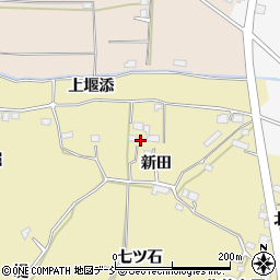 福島県福島市上野寺（新田）周辺の地図