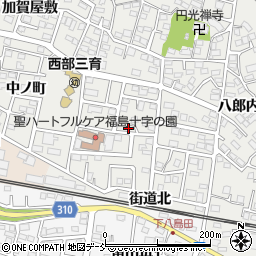 福島県福島市野田町台60周辺の地図