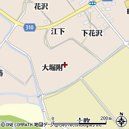 福島県福島市町庭坂大堀附周辺の地図