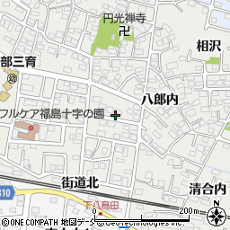 福島県福島市野田町（上沼田）周辺の地図